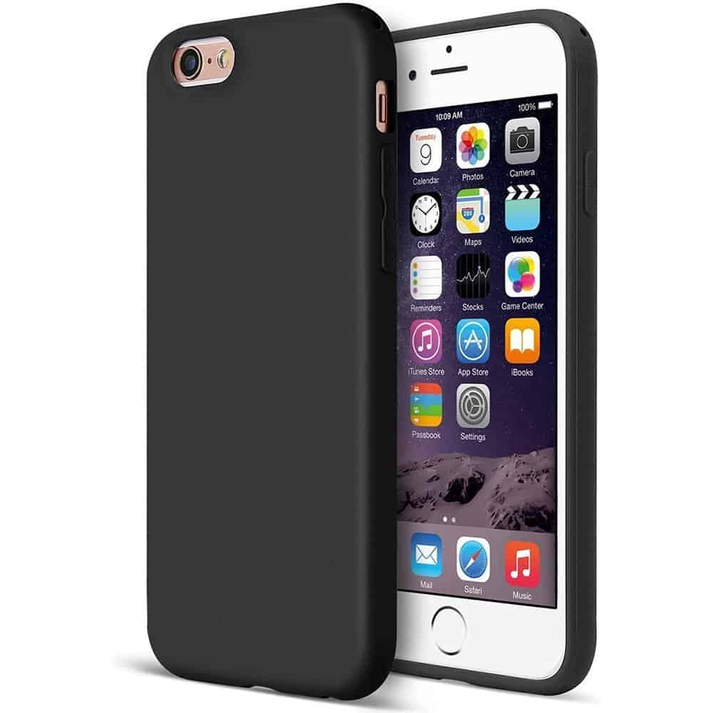 Capa Silicone iPhone 6s Preto Premium HighQuality